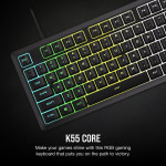 CORSAIR K55 CORE RGB GAMING KEYBOARD CH-9226C65-NA