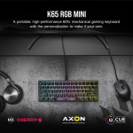 CORSAIR K65 RGB MINI CHERRY MX MECHANICAL GAMING KEYBOARD