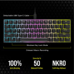 CORSAIR K65 RGB MINI CHERRY MX MECHANICAL GAMING KEYBOARD