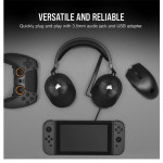 CORSAIR HS55 SURROUND WIRED CARBON GAMING HEADSET