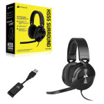 CORSAIR HS55 SURROUND WIRED CARBON GAMING HEADSET