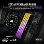 CORSAIR VENGEANCE RGB RS 8GB 3600MHZ DDR4 DIMM RAM